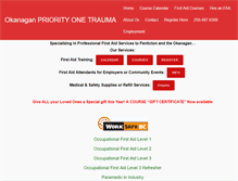 Tablet Screenshot of priorityonetrauma.com